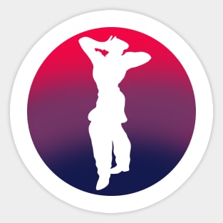 Bisexual Male Figure Pose Sticker